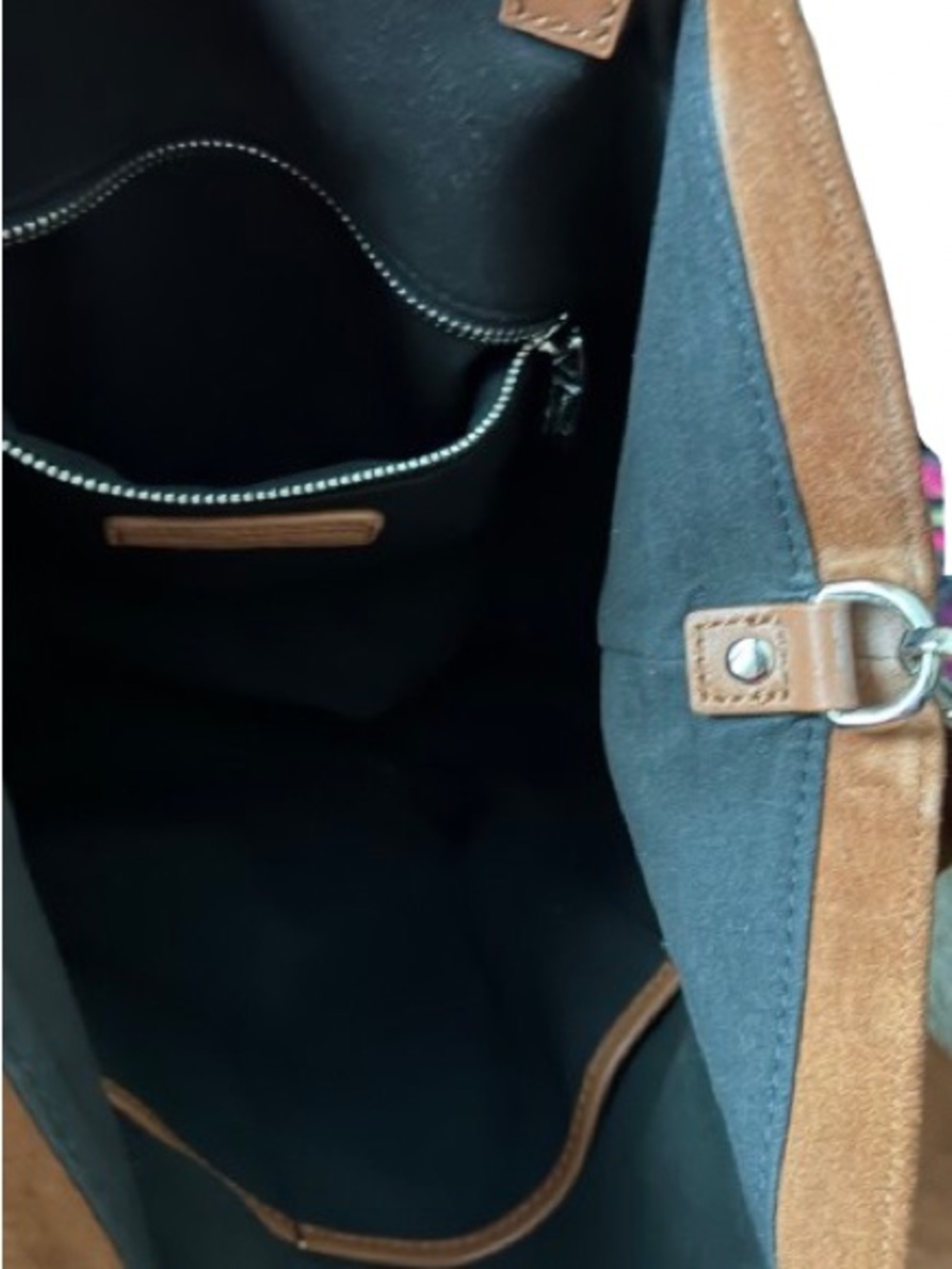 Brandon Blackwood Suede Shoulder/Crossbody Bag - Picture 2 of 6